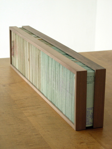 Untitled (Fourteen Years of Checks) 2007 (studio view)